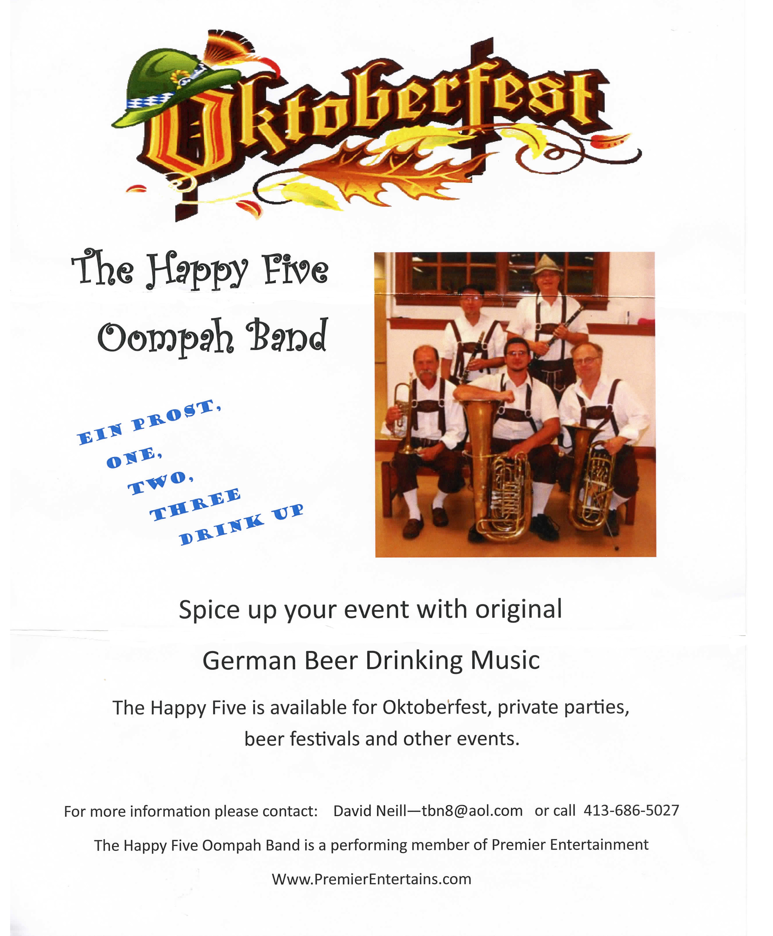Happy Five Oktoberfest flyer